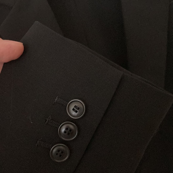 Armani Collezioni Vintage Black Long Blazer Size Medium - Picture 4 of 9